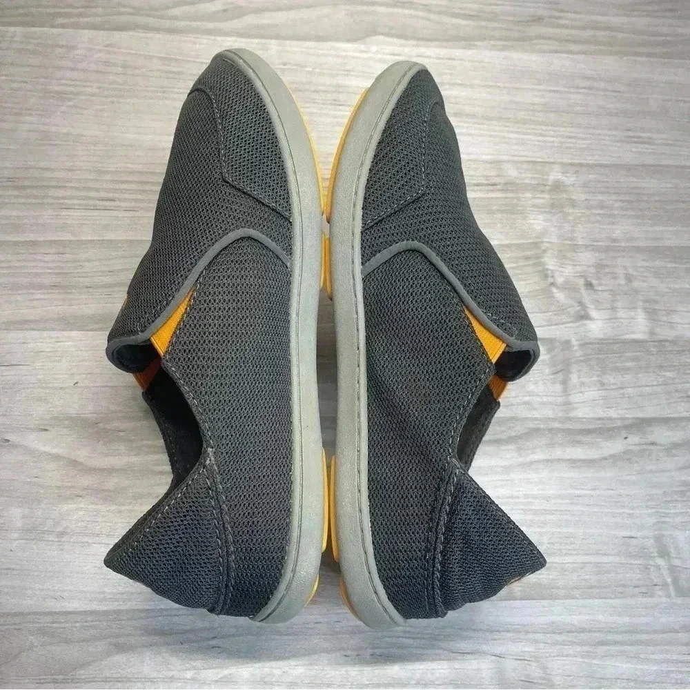 Olukai Nohea Gray Mesh Casual Comfort Slip On Shoes Men’s Size 8.5